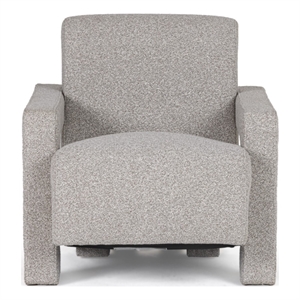 Pemberly Row Modern Light Grey-Beige Fabric Accent Chair