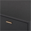 Pemberly Row Velvet & Metal Queen Bed in Charcoal Gray Upholstery