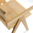 Pemberly Row Modern Rattan Dining Armchair Natural Ash Wood 31