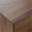 Pemberly Row Modern Walnut Veneer Bedroom Dresser with 6 Drawers