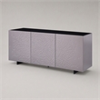 Pemberly Row 3-Door Wood Veneer Buffet in Gray Finish with Adjustable Shelves