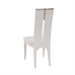 Pemberly Row White Gloss Dining Chairs with Veneer Finish (Set of 2)