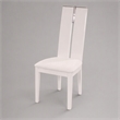 Pemberly Row White Gloss Dining Chairs with Veneer Finish (Set of 2)