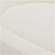 Pemberly Row Glam Polyester Swivel Accent Chair in White with Foam Seat