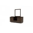 Pemberly Row 6-Drawer Wood Bedroom Dresser in Dark Walnut & Matte Black