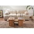 Pemberly Row Atlantic Pine Coffee Table Set with Modern Design