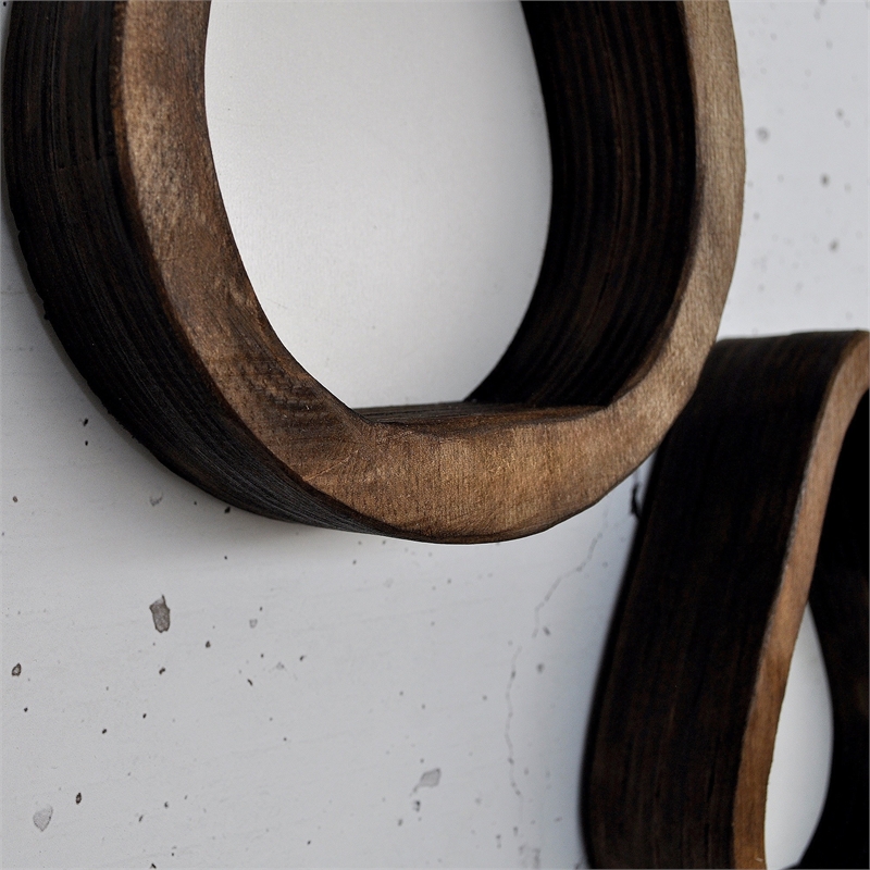 Pemberly Row Decorative Wooden Wall Shelf in High-Quality Plywood