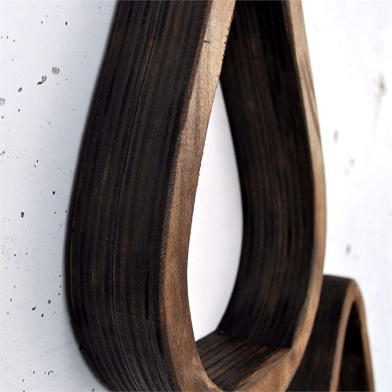Pemberly Row Decorative Wooden Wall Shelf in High-Quality Plywood