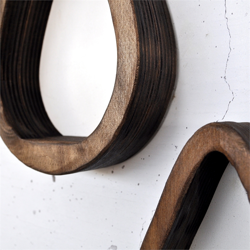 Pemberly Row Decorative Wooden Wall Shelf in High-Quality Plywood