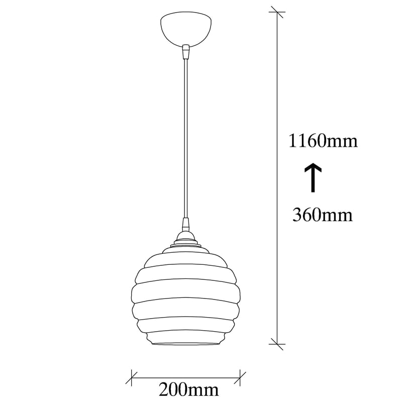 Pemberly Row Gold and Black Chandelier in Metal with Glass Cap