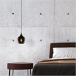 Pemberly Row Smoked Chandelier with Metal Body in Black Finish