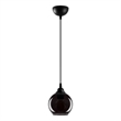 Pemberly Row Smoked Chandelier with Metal Body in Black Finish