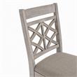 Pemberly Row Set of 4 Contemporary Off White Fabric Chairs with Cushion