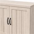 Pemberly Row Engineered Wood Dusty Gray Oak Shoe Cabinets - Set of 2