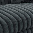 Pemberly Row Faux Fur Dog Bed with Bone Pillow in Gunmetal Gray