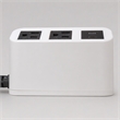Pemberly Row Edge Neo Power Station with USB and AC Outlets in White