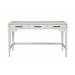 Pemberly Row Large Mahogany Wood Desk in Chalk White Finish