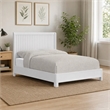 Pemberly Row King Panel Bed in White Mahogany Solids and Veneer
