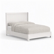 Pemberly Row King Panel Bed in White Mahogany Solids and Veneer