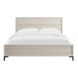 Pemberly Row King Panel Bed in Oak with Antique White Finish