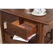 Pemberly Row Caldwell Wood Kitchen Cart in Antique Cappuccino Finish