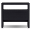 Pemberly Row Nightstand 1 Drawer Mahogany and Oak Veneer Black Finish