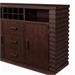 Pemberly Row Wood Dining Sideboard with Storage in Dark Espresso Finish