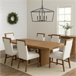 Pemberly Row Side Dining Chairs in Oak Rubberwood - Set of 2