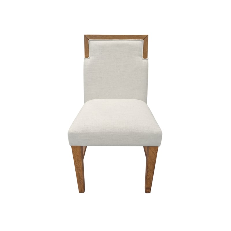 Pemberly Row Side Dining Chairs in Oak Rubberwood - Set of 2