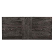 Pemberly Row Charcoal Rubberwood Fixed Trestle Dining Table 30