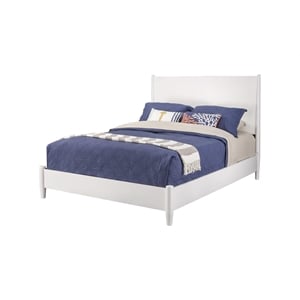 Pemberly Row California King Platform Bed with 47&quot Headboard in White