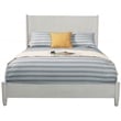Pemberly Row Mid Century Modern Wood California King Panel Bed in Gray