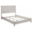 Pemberly Row Mid Century Modern Wood California King Panel Bed in Gray