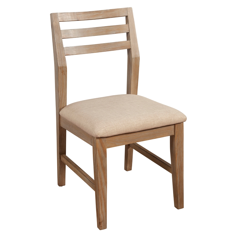 Pemberly Row Set of 2 Dining Side Chairs in Weathered Natural (Brown)
