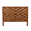 Pemberly Row Full Size Mahogany Wood Headboard in Toffee (Brown)