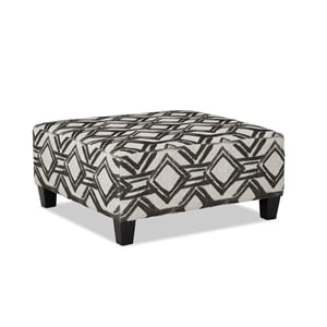 Pemberly Row Padded Upholstered Cocktail Ottoman in Galactic Chocolate