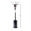 Pemberly Row Standing Propane Patio Heater in Hammered Black