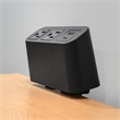 Pemberly Row Power Station with 2 AC Outlets and USB in Black