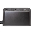 Pemberly Row Power Station with 2 AC Outlets and USB in Black