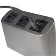 Pemberly Row Power Station with 2 AC Outlets and USB in Gunmetal