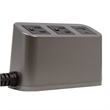 Pemberly Row Power Station with 2 AC Outlets and USB in Gunmetal