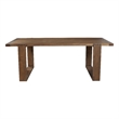 Pemberly Row Wood Dining Table for 4 to 6 in Antique Cappuccino