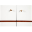 Pemberly Row 64.5 in. W Wood TV Console with 3 Drawers in White