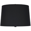 Pemberly Row Amber Speckled Art Glass Table Lamp with Black Shade