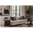 Pemberly Row Panther Table Lamp in Black with Polished Nickel Modern Look