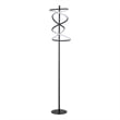 Pemberly Row LED Metal Floor Lamp in Matte Black with Helix Design