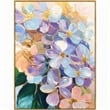 Pemberly Row Hand-Embellished Floral Canvas Wall Art with Frame - 40