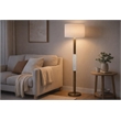 Pemberly Row Golden Brilliance Floor Lamp in Bronze with 64
