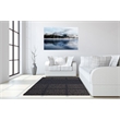 Pemberly Row Frameless Mountain Lake Wall Art in Glass - Multicolor