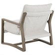 Pemberly Row Boucle Upholstered Wood Arm Accent Chair in Sand